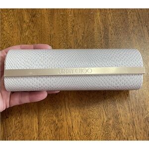 Jimmy Choo Cream Textured Clutch